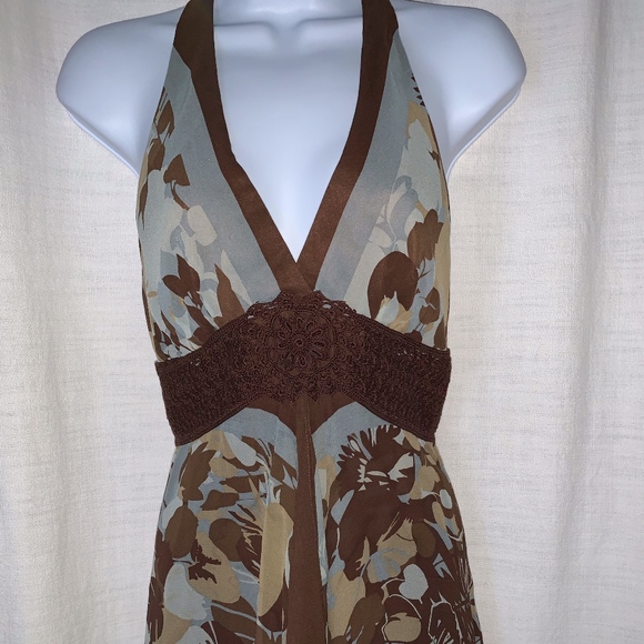 EUC- BCBGMaxazria Silk Handkerchief Hem Dress!! - Picture 4 of 6